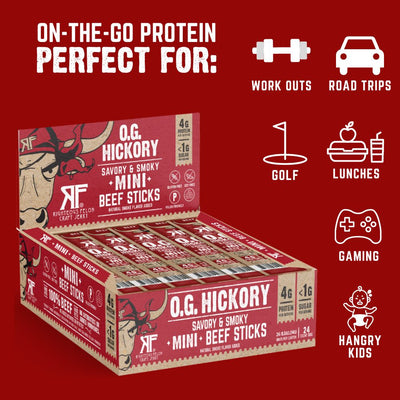 On the go protein perfect for: workouts, road trips, gold, lunches, gaming, hangry kids