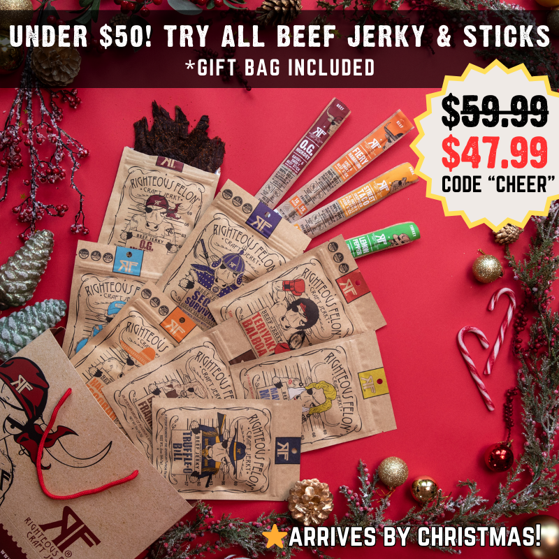 Righteous Sampler Beef Jerky & Meat Sticks (12-Pack)