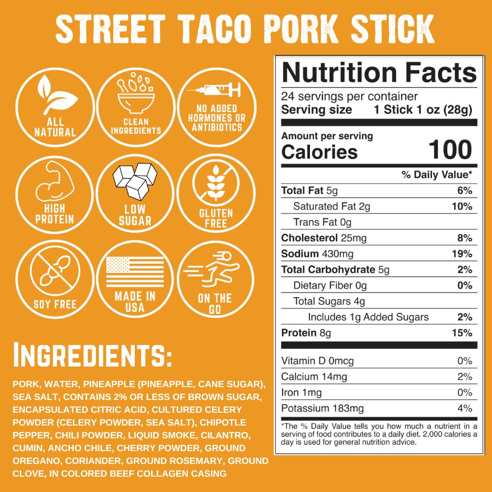 Street Taco Pork Stick (10-Pack)