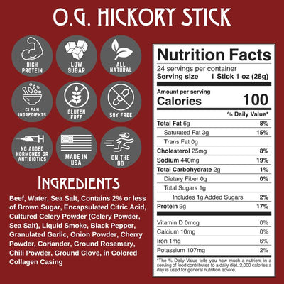 O.G. Hickory Beef Stick (1-Pack)