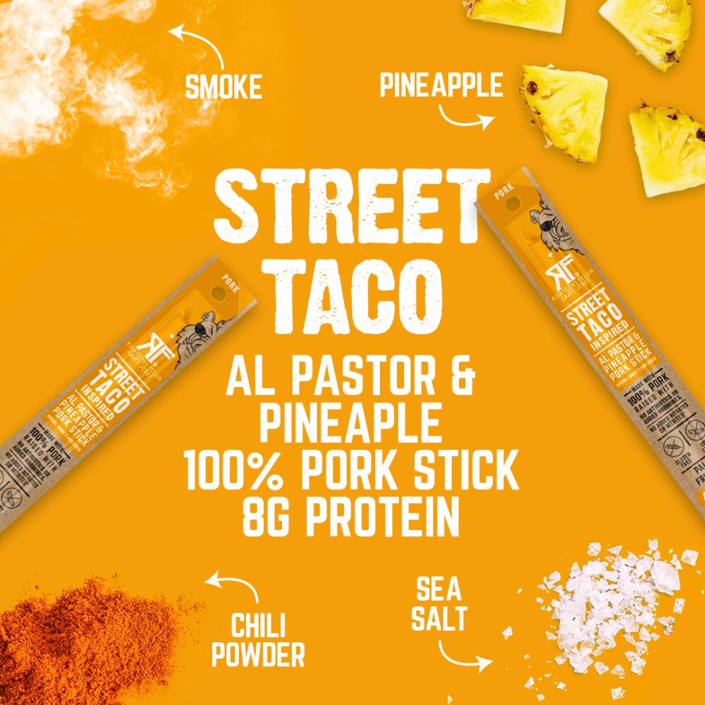 Street Taco Al Pastor & Pineapple 100% pork stick 8g protein