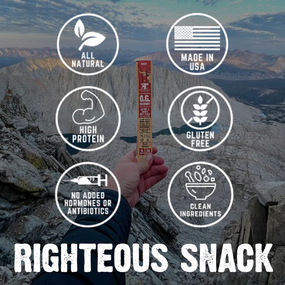 Righteous Snack, stick badges of honor 